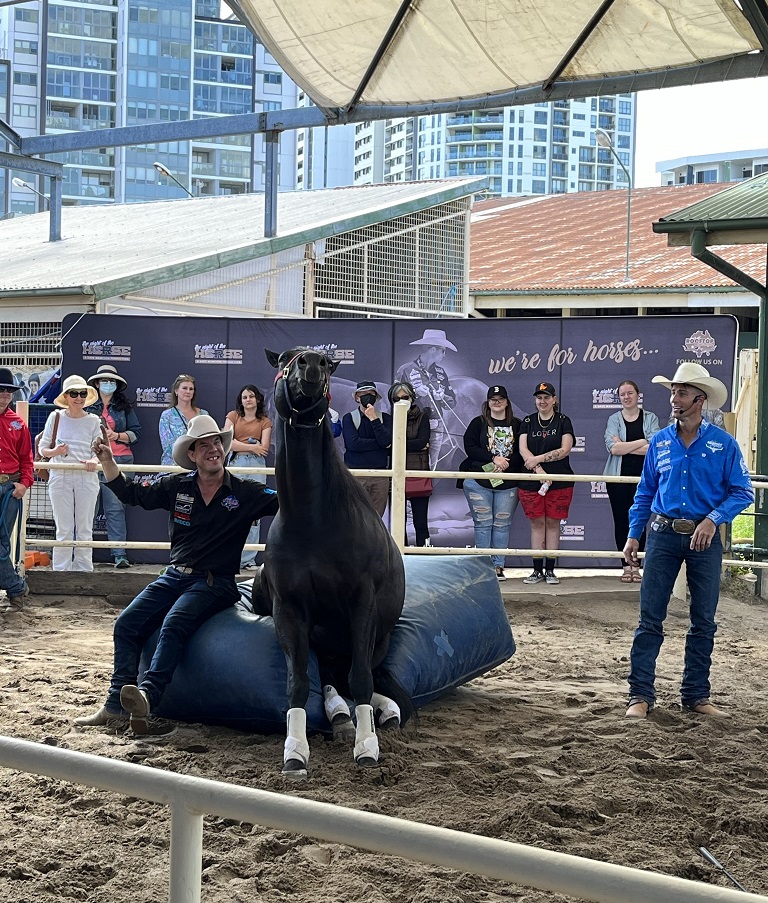 Kovbojové a koňáci, Ekka 2022, Brisbane, Queensland, Austrálie