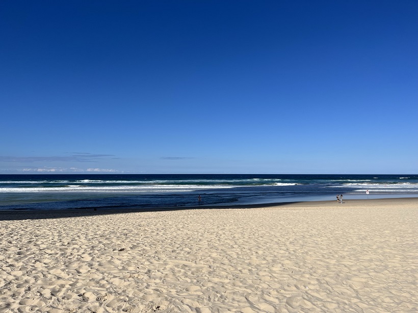 Pláž v Gold Coast, Tichý oceán, Austrálie